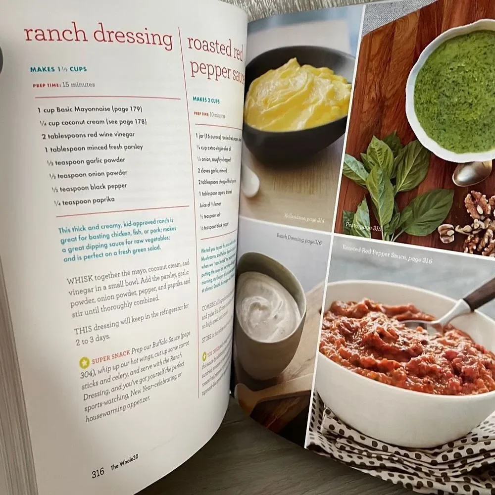 The Whole 30 Hardcover Cookbook 30-Day Guide to Total Health and Food‎ Freedom